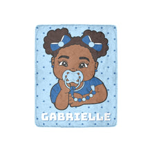 Load image into Gallery viewer, Hues of Blue Baby Girl Blanket