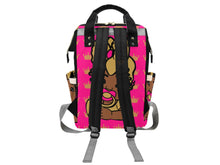 Load image into Gallery viewer, Hot Pink and Gold Crown Princess Diaper Bag