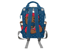 Load image into Gallery viewer, Blue & White Baby Boy Diaper Bag