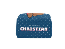 Load image into Gallery viewer, Blue & White Baby Boy Diaper Bag