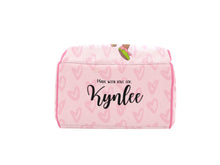 Load image into Gallery viewer, Light Pink and Green Headwrap Baby Girl Diaper Bag