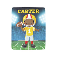 Load image into Gallery viewer, MVP Football Boy Personalized Blanket
