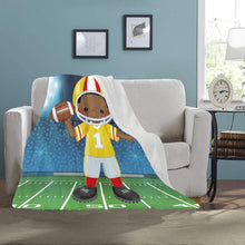 Load image into Gallery viewer, MVP Football Boy Personalized Blanket