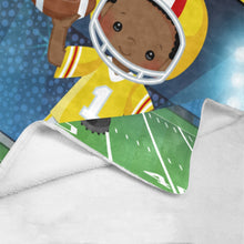 Load image into Gallery viewer, MVP Football Boy Personalized Blanket