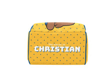 Load image into Gallery viewer, Gold & Blue Baby Boy Diaper Bag