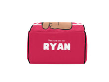 Load image into Gallery viewer, Personalized Red and Black Basketball Boy Diaper Bag