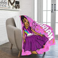 Load image into Gallery viewer, Pretty Girl Hearts Personalized Blanket