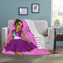 Load image into Gallery viewer, Pretty Girl Hearts Personalized Blanket