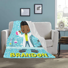 Load image into Gallery viewer, Science Guy Personalized Blanket