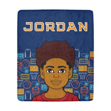 Load image into Gallery viewer, Slam Dunk BBall Boy Personalized Blanket