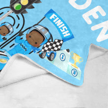 Load image into Gallery viewer, Speed Racer Boy Personalized Blanket