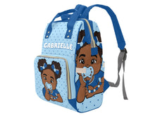 Load image into Gallery viewer, Hues of Blue Baby Girl Diaper Bag