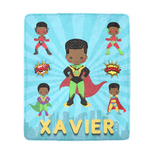 Load image into Gallery viewer, Superhero Boys Personalized Blanket