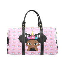 Load image into Gallery viewer, Unicorn Rainbow Puff Girl Travel Bag