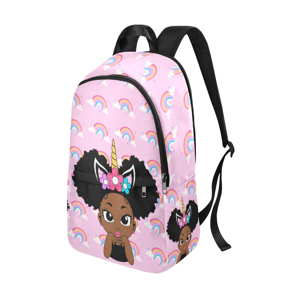 Afro shop puff backpack