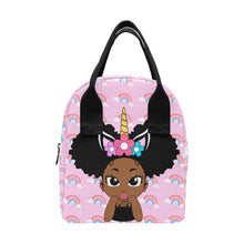 Load image into Gallery viewer, Unicorn Rainbow Puff Girl Lunch Bag