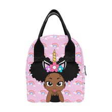 Load image into Gallery viewer, Unicorn Rainbow Puff Girl Lunch Bag