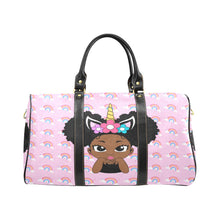 Load image into Gallery viewer, Unicorn Rainbow Puff Girl Travel Bag
