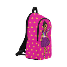 Load image into Gallery viewer, Girls Rule the World Backpack (Pink)