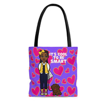 Load image into Gallery viewer, Cool To Be Smart Tote Bag (Purple)