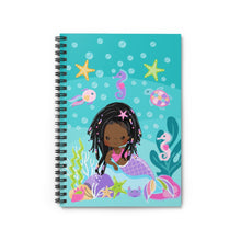 Load image into Gallery viewer, Braided Mermaid Spiral Notebook