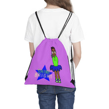 Load image into Gallery viewer, Shine Bright Drawstring Bag (Purple)