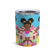 Load image into Gallery viewer, Candy Girl Afro Puff 10oz Tumbler