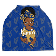 Load image into Gallery viewer, Headwrap Baby Girl Personalized Car Seat Cover