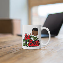 Load image into Gallery viewer, So Elfin Cute Black Boy Christmas Mug