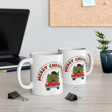 Load image into Gallery viewer, Black Boy Merry Christmas Mug
