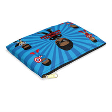 Load image into Gallery viewer, Black Boy Superhero Accessory Pouch (Dark Blue)