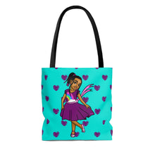 Load image into Gallery viewer, Girls Rule the World Tote Bag (Blue)