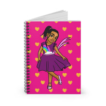 Load image into Gallery viewer, Girls Rule the World Spiral Notebook (Pink)