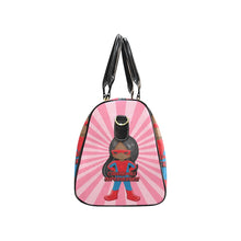 Load image into Gallery viewer, Black Girl Superhero Travel Bag (Pink)