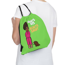 Load image into Gallery viewer, Always Cute Always Smart Drawstring Bag (Lime)