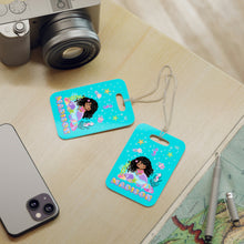 Load image into Gallery viewer, Curly Mermaid Personalized Luggage Tag