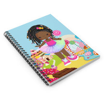 Load image into Gallery viewer, Candy Girl Braided Spiral Notebook