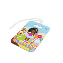 Load image into Gallery viewer, Candy Girl Braided Personalized Luggage Tag