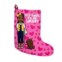 Load image into Gallery viewer, Cool To Be Smart Christmas Stocking (Pink)