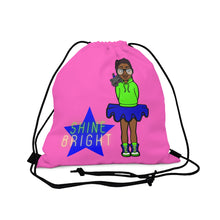 Load image into Gallery viewer, Shine Bright Drawstring Bag (Pink)