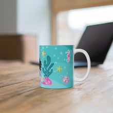 Load image into Gallery viewer, Curly Mermaid 11oz Mug