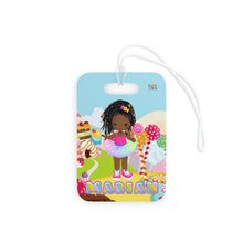 Load image into Gallery viewer, Candy Girl Braided Personalized Luggage Tag