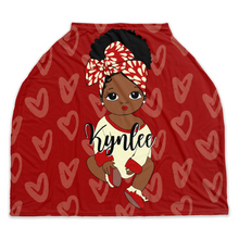 Load image into Gallery viewer, Headwrap Baby Girl Personalized Car Seat Cover