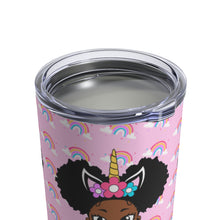 Load image into Gallery viewer, Unicorn Rainbow Puff Girl 10oz Tumbler