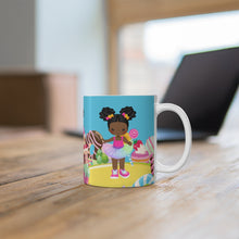 Load image into Gallery viewer, Candy Girl Afro Puff 11oz Mug