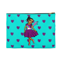Load image into Gallery viewer, Girls Rule the World Accessory Pouch (Blue)
