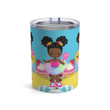 Load image into Gallery viewer, Candy Girl Afro Puff 10oz Tumbler