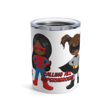 Load image into Gallery viewer, Black Girl Superhero 10oz Tumbler