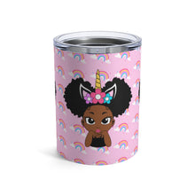 Load image into Gallery viewer, Unicorn Rainbow Puff Girl 10oz Tumbler