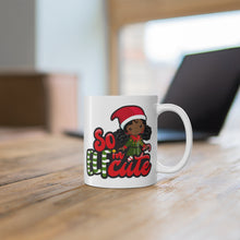 Load image into Gallery viewer, So Elfin Cute Black Girl Christmas Mug